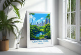 Central Park New York Travel Print Wall Art, Travel Poster of Central Park, New York , New York Art Lovers Gift, USA Art Gift NQ Media Designs