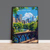 Central Park New York Travel Poster Wall Art, Travel Print of Central Park, New York , New York Art Lovers Gift, USA Art Gift NQ Media Designs