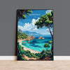 Sardinia Travel Print Wall Art, Travel Poster of Sardinia, Sardinia Art Lovers Gift, Italy, Italian Art Gift NQ Media Designs