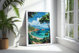 Sardinia Travel Print Wall Art, Travel Poster of Sardinia, Sardinia Art Lovers Gift, Italy, Italian Art Gift NQ Media Designs
