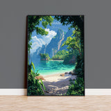Krabi Travel Poster Wall Art, Travel Print of Krabi, Thailand, Krabi Art Lovers Gift, Birthday Gift Print NQ Media Designs