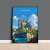 Notre Dame Paris Travel Poster, Travel Print of Notre Dame Paris, France, Paris Art Lovers Gift, Notre Dame France Wall Art NQ Media Designs