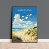 Winterton Beach Print Wall Art, Travel Poster of Winterton Beach, Norfolk, England, Winterton Beach Gift, Norfolk Art Gift, Wall Art Print NQ Media Designs