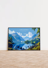 Lake District Landscape Travel Poster Wall Art, Travel Print of Lake District, Lake District Art Lovers Gift, Cumbria, English Countryside NQ Media Designs