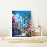 Miami Travel Poster Wall Art, Travel Print of Miami, Miami Art Lovers Gift, USA Art Gift NQ Media Designs