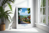 Dorking Travel Print, Travel Poster of Dorking, Surrey Poster, Dorking Art Gift, London Art Lovers UK Travel Gift NQ Media Designs