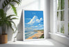 Bude Travel Poster, Travel Print of Bude, England, Cornwall Art, Bude Art Lovers Gift, Wall Art Print