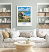 Bude Travel Print, Travel Poster of Bude, England, Cornwall Art, Bude Art Lovers Gift, Wall Art Print