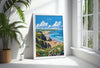 Bude Travel Poster, Travel Print of Bude, England, Cornwall Art, Bude Art Lovers Gift, Wall Art Print