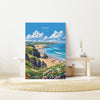 Bude Travel Poster, Travel Print of Bude, England, Cornwall Art, Bude Art Lovers Gift, Wall Art Print