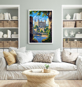 London Travel Poster Wall Art, Travel Print of London, London Art Lovers Gift, Tower of London Art Gift NQ Media Designs