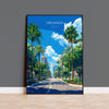 Orlando Travel Poster, Travel Print of Orlando, Orlando Art lovers Gift,Florida Art Gift,USA Wall Art Print