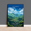 Gaitlinburg Travel Poster Wall Art, Travel Print of Gaitlinburg, Gaitlinburg Art Lovers Gift, Tennessee, USA Art Gift
