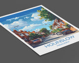 Hounslow Travel Print, Travel Poster of Hounslow, Middlesex Poster, Hounslow Art Gift, London Art Lovers UK Travel Gift NQ Media Designs