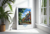 Sheen Travel Print, Travel Poster of Sheen, Surrey Poster, Sheen Art Gift, London Art Lovers UK Travel Gift NQ Media Designs