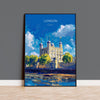 London Travel Poster Wall Art, Travel Print of London, London Art Lovers Gift, Tower of London Art Gift NQ Media Designs