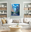 New York Travel Poster Wall Art, Travel Print of New York , New York Art Lovers Gift, USA Art Gift