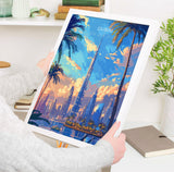 Dubai Travel Poster, Travel Print of Dubai, Dubai Art lovers Gift, UAE Wall Art Gift NQ Media Designs