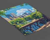 Central Park New York Travel Poster Wall Art, Travel Print of Central Park, New York , New York Art Lovers Gift, USA Art Gift NQ Media Designs
