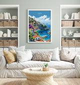 Crete Travel Poster, Travel Print of Crete, Greece Gift, Greek Islands Art Lovers Gift, Crete Gift Art, Wall Art Print NQ Media Designs