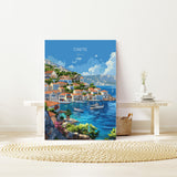 Crete Travel Poster, Travel Print of Crete, Greece Gift, Greek Islands Art Lovers Gift, Crete Gift Art, Wall Art Print NQ Media Designs