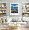 Evia Travel Print, Travel Poster of Evia, Greece Gift, Greek Islands Art Lovers Gift, Evia Gift Art, Wall Art Print