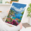 Evia Travel Poster, Travel Print of Evia, Greece Gift, Greek Islands Art Lovers Gift, Evia Gift Art, Wall Art Print