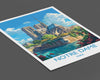 Notre Dame Paris Travel Poster, Travel Print of Notre Dame Paris, France, Paris Art Lovers Gift, Notre Dame France Wall Art
