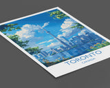Toronto Travel Print, Travel Poster of Toronto, Canada Ontario Gift, Toronto Art Lovers Gift, Canada Gift Art, Wall Art Print NQ Media Designs