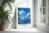 Toronto Travel Print, Travel Poster of Toronto, Canada Ontario Gift, Toronto Art Lovers Gift, Canada Gift Art, Wall Art Print NQ Media Designs