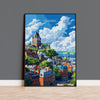 Quebec Travel Poster, Travel Print of Quebec , Canada Quebec City Gift, Quebec Art Lovers Gift, Canada Gift Art, Wall Art Print NQ Media Designs