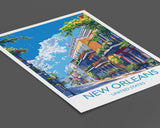 New Orleans Travel Print Wall Art, Travel Poster of New Orleans, New Orleans Art Lovers Gift, USA Art Gift NQ Media Designs