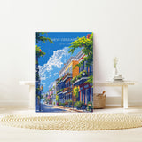 New Orleans Travel Poster Wall Art, Travel Print of New Orleans, New Orleans Art Lovers Gift, USA Art Gift NQ Media Designs