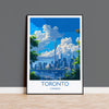 Toronto Travel Print, Travel Poster of Toronto, Canada Ontario Gift, Toronto Art Lovers Gift, Canada Gift Art, Wall Art Print NQ Media Designs