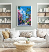 Miami Travel Poster Wall Art, Travel Print of Miami, Miami Art Lovers Gift, USA Art Gift NQ Media Designs