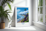 Lima Travel Print, Travel Poster of Lima, Peru Poster, Lima Wall Art Lovers Gift, Peru Art NQ Media Designs