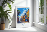 Lima Travel Print, Travel Poster of Lima, Peru Poster, Lima Wall Art Lovers Gift, Peru Wall Art Gift NQ Media Designs