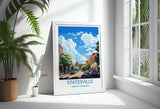 Statesville Travel Print Wall Art, Travel Poster of Statesville, Statesville Art Lovers Gift, North Carolina USA Art Gift NQ Media Designs