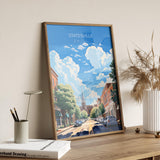 Statesville Travel Poster Wall Art, Travel Print of Statesville, Statesville Art Lovers Gift, North Carolina USA Art Gift NQ Media Designs