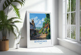 Sevenoaks Travel Poster, Travel Print of Sevenoaks, Kent Countryside Art Gift, England, Sevenoaks Art Lovers Gift, Wall Art Print NQ Media Designs