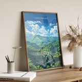 Gaitlinburg Travel Poster Wall Art, Travel Print of Gaitlinburg, Gaitlinburg Art Lovers Gift, Tennessee, USA Art Gift NQ Media Designs