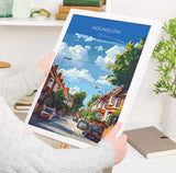 Hounslow Travel Poster, Travel Print of Hounslow, Middlesex Poster, Hounslow Art Gift, London Art Lovers UK Travel Gift NQ Media Designs