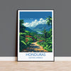 Honduras Travel Print, Travel Poster of Honduras, Central America Poster, Honduras Wall Art Lovers Gift NQ Media Designs