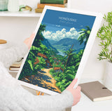 Honduras Travel Poster, Travel Print of Honduras, Central America Poster, Honduras Wall Art Lovers Gift NQ Media Designs