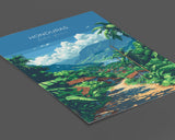 Honduras Travel Poster, Travel Print of Honduras, Central America Poster, Honduras Wall Art Lovers Gift NQ Media Designs