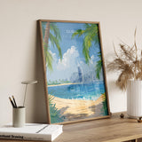 Dubai Travel Poster, Travel Print of Dubai, Dubai Art lovers Gift, UAE Wall Art Gift NQ Media Designs