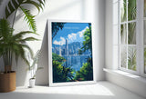 Hong Kong Travel Poster, Travel Print of Hong Kong, Hong Kong Art lovers Gift, China Wall Art Gift NQ Media Designs