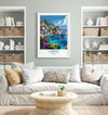 Lesbos Travel Print, Travel Poster of Lesbos, Greece Gift, Greek Islands Art Lovers Gift, Lesbos Gift Art, Wall Art Print