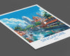 Singapore Travel Print, Travel Poster of Singapore, Singapore Wall Art Lovers Gift, Singapore Art