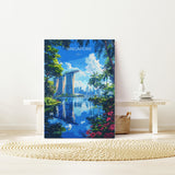 Singapore Travel Poster, Travel Print of Singapore, Singapore Wall Art Lovers Gift, Singapore Art NQ Media Designs